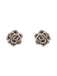 Boucle d'oreille florale en diamant vintage