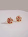 Boucle d'oreille florale en diamant vintage