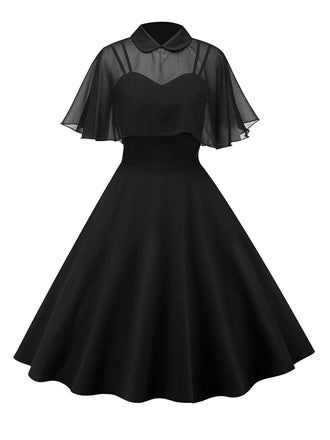 Robe Swing Vintage Année 50 Châle Rétro Soirée Cocktail Chic