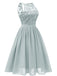 Robe Swing Années 50 en Dentelle à Fleurs