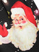 Robe Vintage Année 50 à Motifs Père Noël Costume de Noël