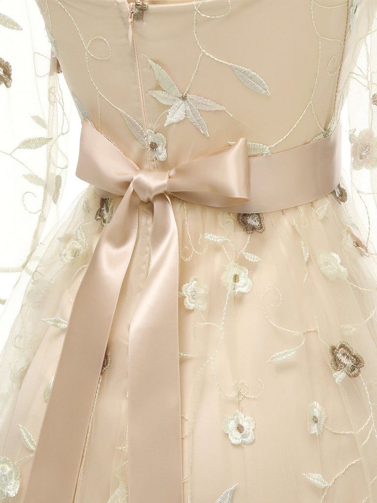 Robe Vintage Année 50 Florale Manches 3/4 Soirée Cocktail Pin Up