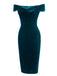 Robe Crayon Vintage Bordeaux Velours Année 60 Cocktail Chic