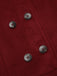 Veste Slim Vintage à Double Boutonnage en Fourrure Synthétique à Capuche Princess