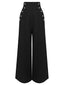 Pantalon noir à Bretelles Unies des Années 1930