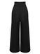 2PC Années 30 Chemisier Rayé et Pantalon à Bretelles