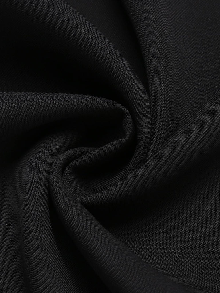 2PC Années 30 Chemisier Rayé et Pantalon à Bretelles