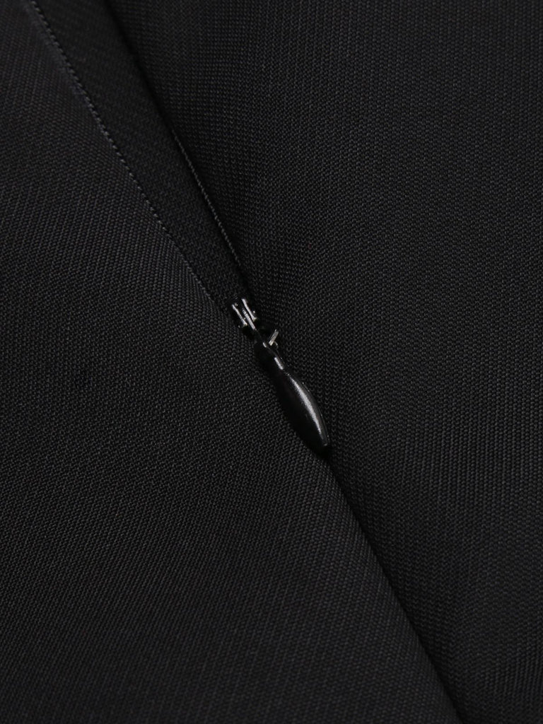 Pantalon noir à Bretelles Unies des Années 1930
