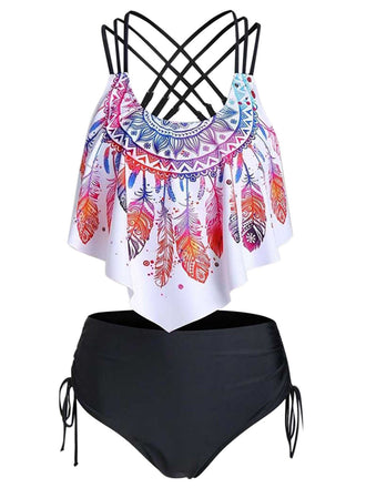 Maillot de Bain Plume à Croisées
