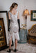 Robe Charleston Blanc Vintage Années 20 à Franges Paillettes Gatsby