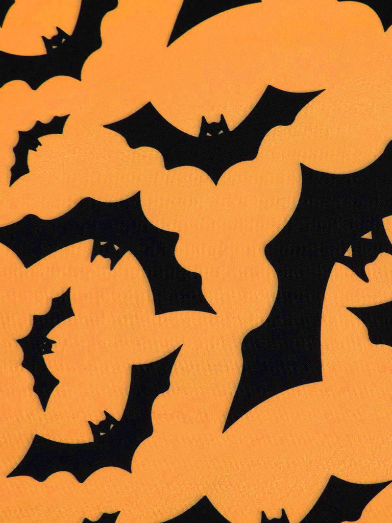 Robe d'Halloween à Taille Empire Chauve-Souris Gothique